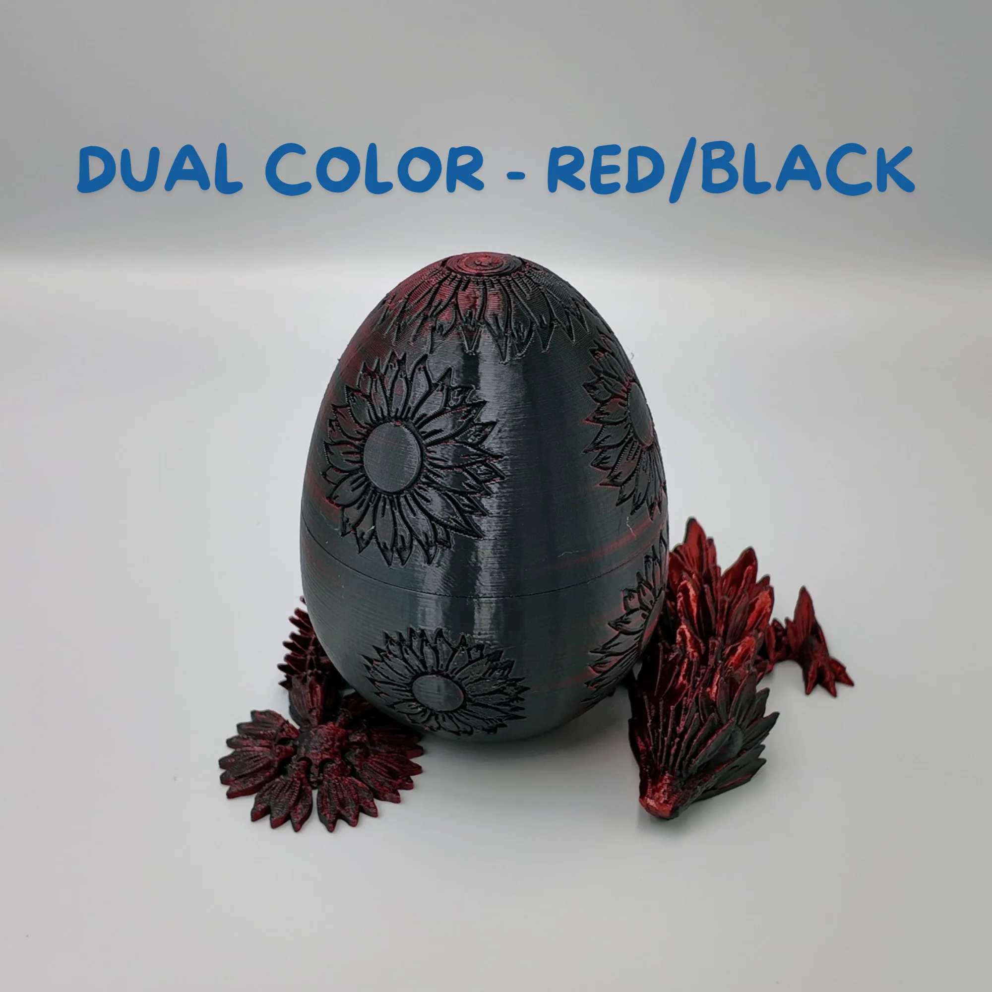 Sunflower Dragon Egg - 12.5" Dragons Articulating Joints - Sunflower Themed - Image 3